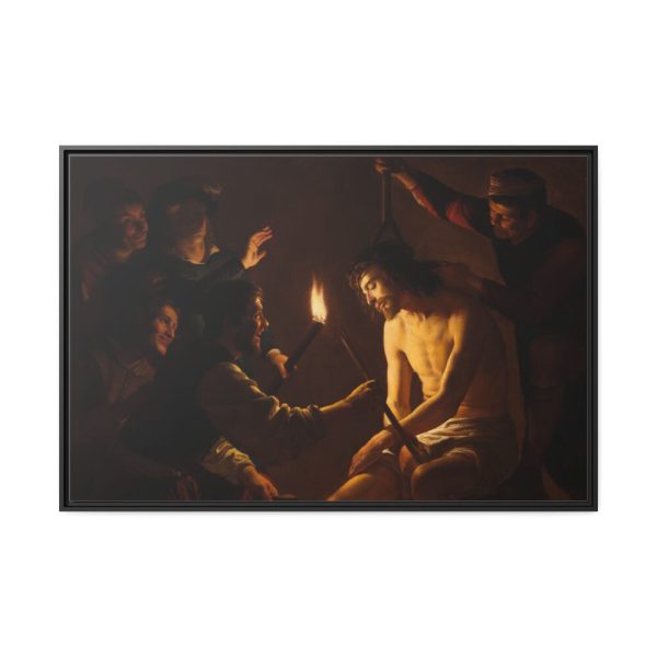 88289-401.jpg The Mocking of Christ by Gerrit van Honthorst Framed Canvas