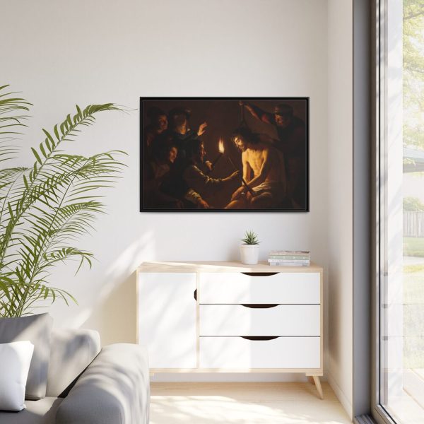 88289-403.jpg The Mocking of Christ by Gerrit van Honthorst Framed Canvas
