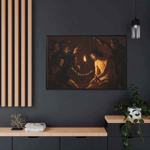 88289-404.jpg The Mocking of Christ by Gerrit van Honthorst Framed Canvas