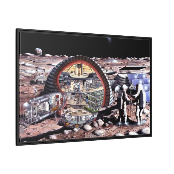88289-405.jpg Inflatable Module for Lunar Base Framed Canvas