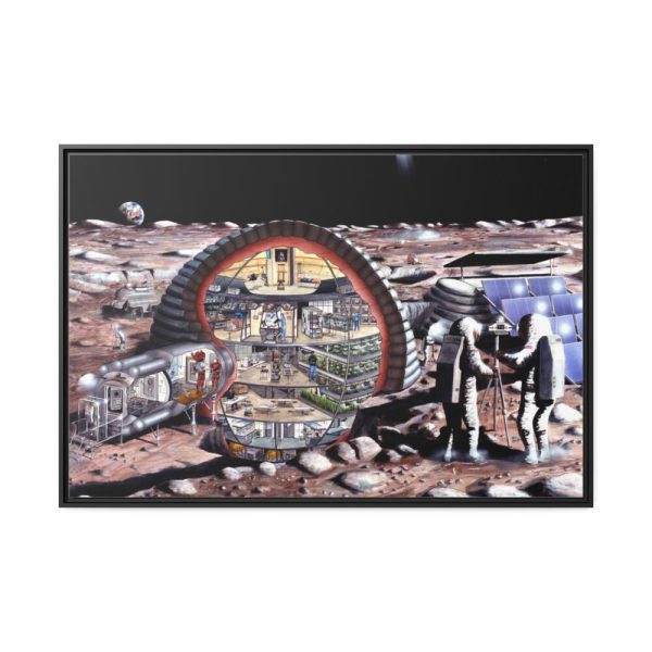 88289-406.jpg Inflatable Module for Lunar Base Framed Canvas