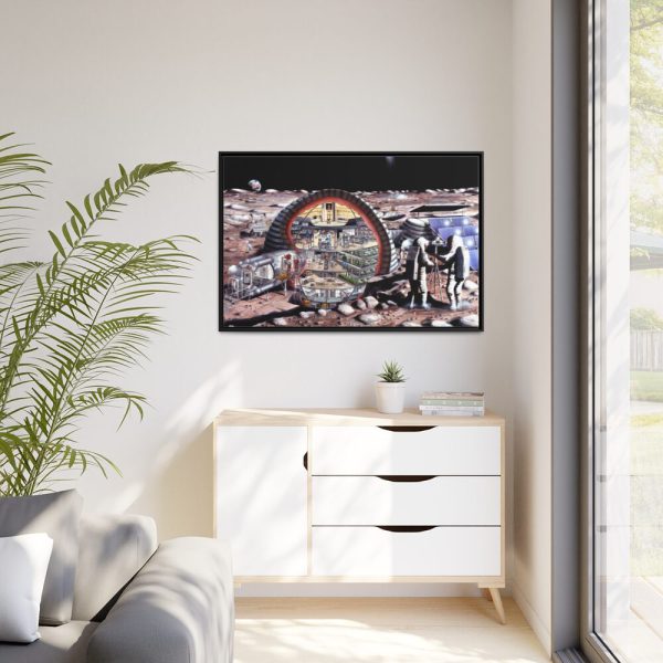 88289-408.jpg Inflatable Module for Lunar Base Framed Canvas