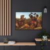 The Hunted Slaves by Richard Ansdell Framed Canvas