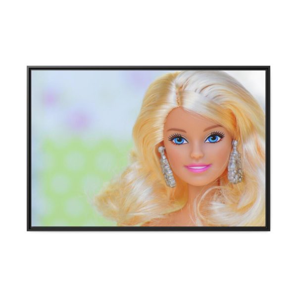 88289-416.jpg Barbie Doll Face Framed Canvas