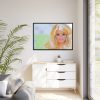88289-418.jpg Barbie Doll Face Framed Canvas