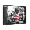 Sad Kid Framed Canvas