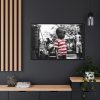Sad Kid Framed Canvas
