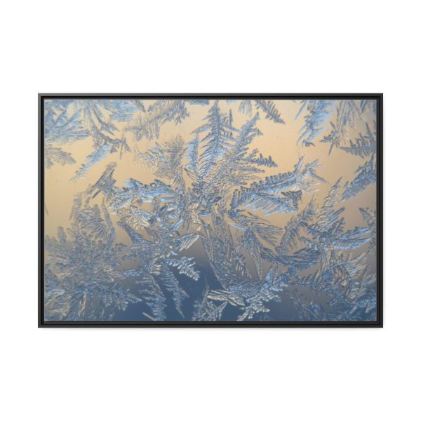 88289-441.jpg Closeup on Ice Crystals Framed Canvas
