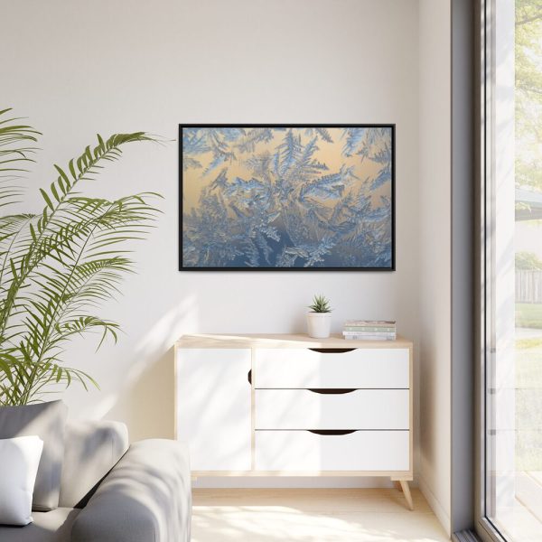 88289-443.jpg Closeup on Ice Crystals Framed Canvas