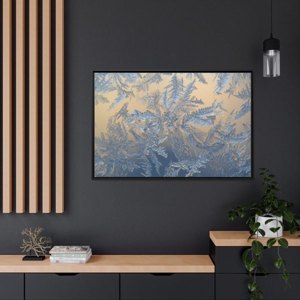 88289-444.jpg Closeup on Ice Crystals Framed Canvas
