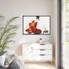 88289-448.jpg Japanese Woman Making a Flower Arrangement Framed Canvas