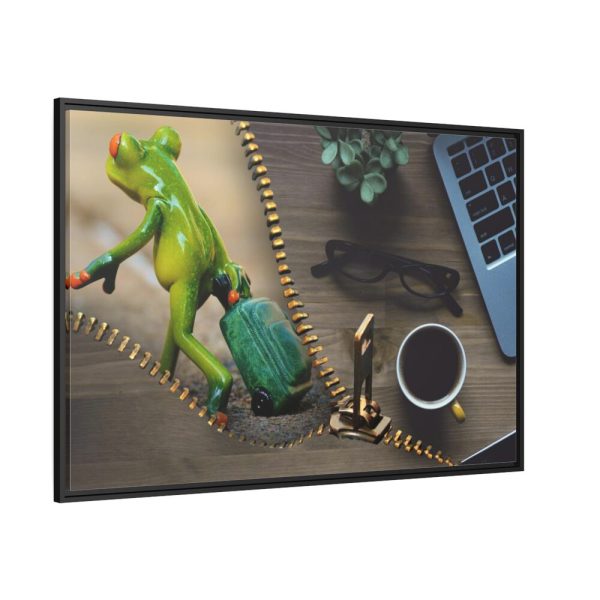 88289-45.jpg Office Work vs Holiday Recovery Framed Canvas