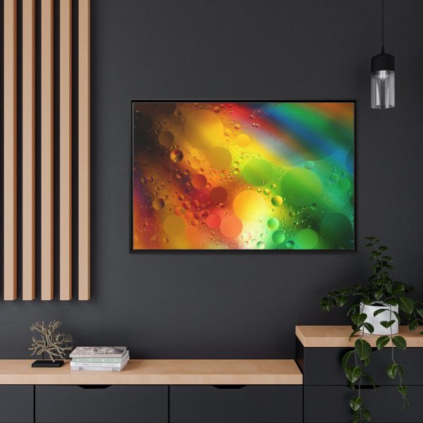88289-454.jpg Rainbow Oil Bubble Framed Canvas