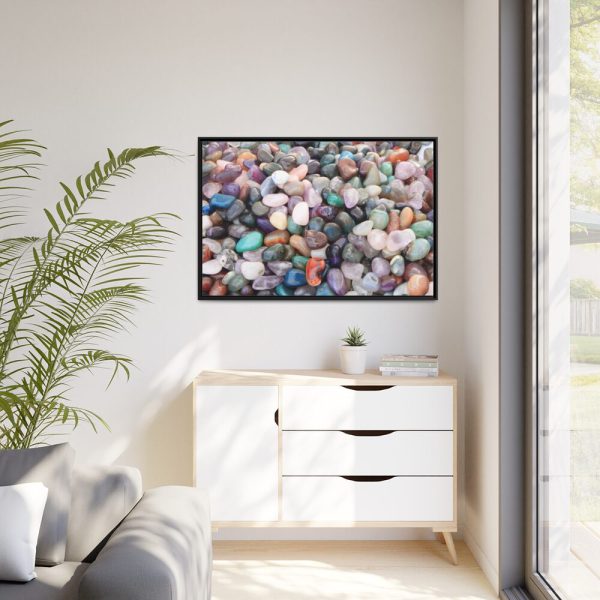 88289-468.jpg Colorful Stones Framed Canvas