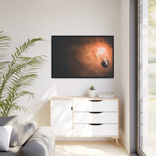 88289-483.jpg Lightbulb Framed Canvas