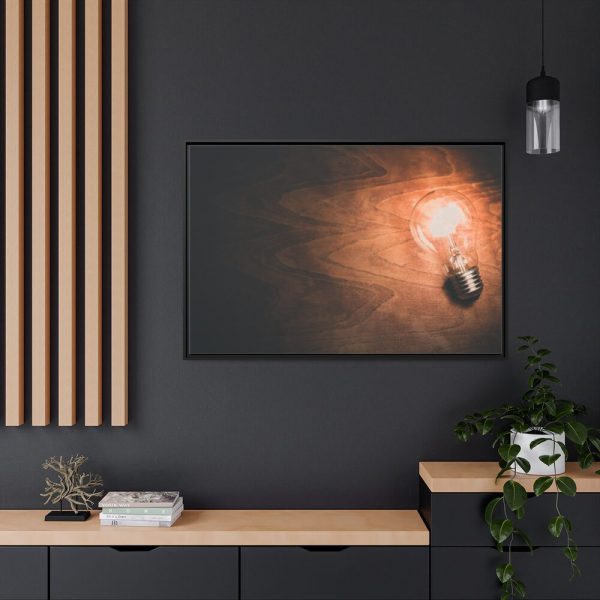 88289-484.jpg Lightbulb Framed Canvas