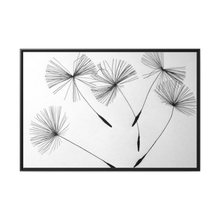 Dandelion Flower Framed Canvas - Image 2