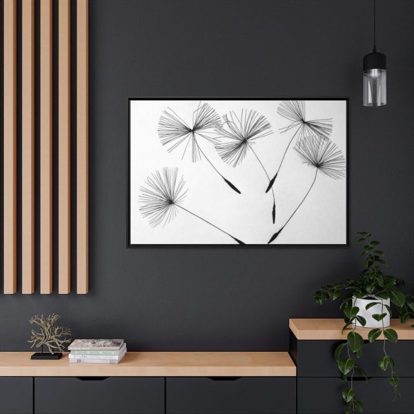 Dandelion Flower Framed Canvas