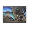 88289-51.jpg Office Work vs Sea and Beach Framed Canvas