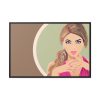 88289-511.jpg Fashion Girl Framed Canvas