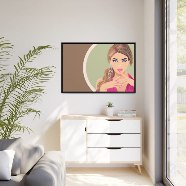 88289-513.jpg Fashion Girl Framed Canvas