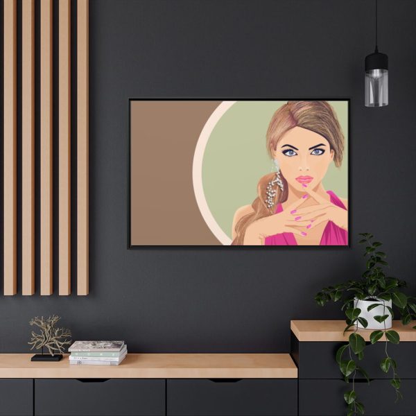 88289-514.jpg Fashion Girl Framed Canvas