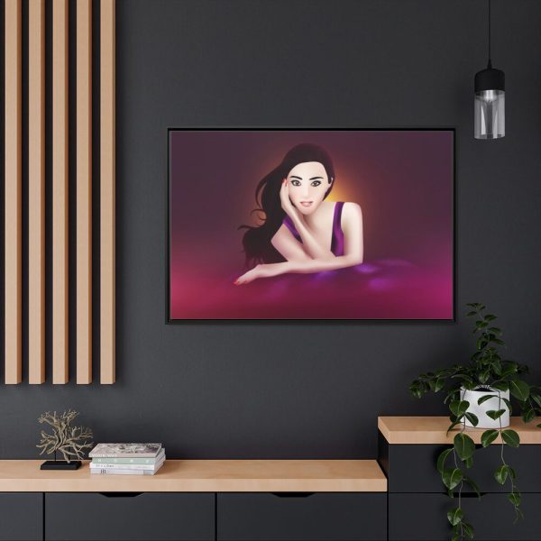 88289-519.jpg Chinese Fashion Girl Framed Canvas
