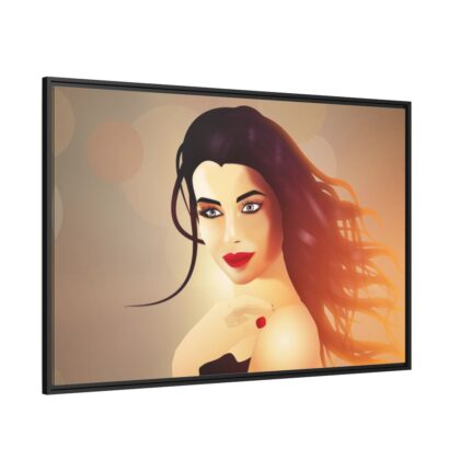 Glamour Girl Framed Canvas