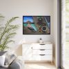 88289-53.jpg Office Work vs Sea and Beach Framed Canvas
