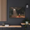 88289-539.jpg Old Village Framed Canvas