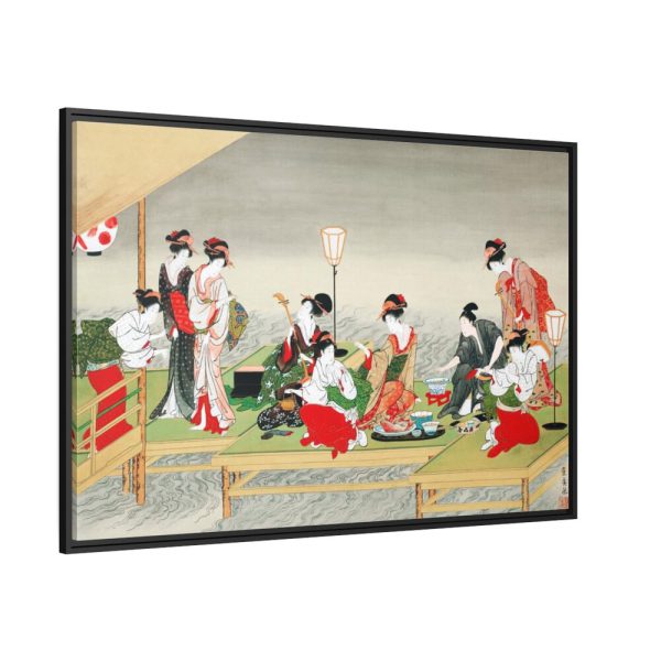 88289-540.jpg Japanese Women by Utagawa Toyohiro Framed Canvas