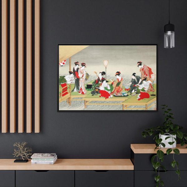 88289-544.jpg Japanese Women by Utagawa Toyohiro Framed Canvas