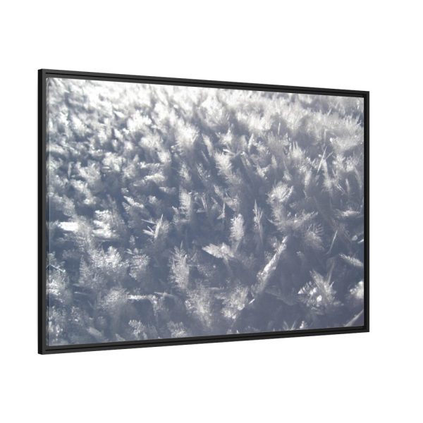 88289-550.jpg Closeup on Ice Crystals Framed Canvas