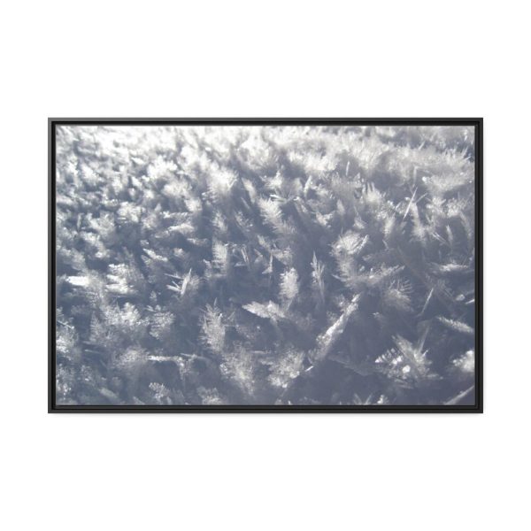 88289-551.jpg Closeup on Ice Crystals Framed Canvas