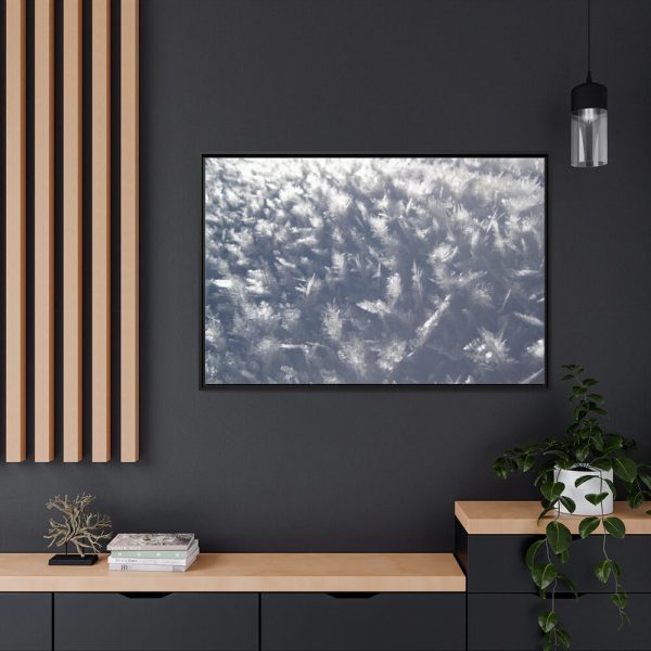 88289-554.jpg Closeup on Ice Crystals Framed Canvas