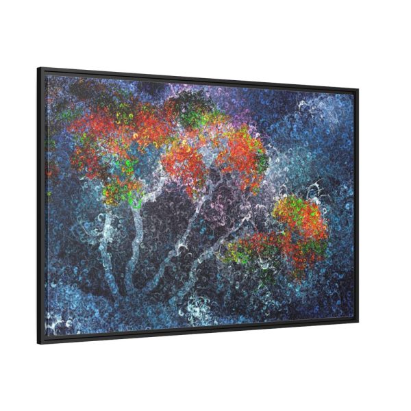 Trees Digital Art Framed Canvas