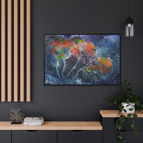 Trees Digital Art Framed Canvas