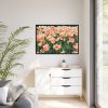 88289-593.jpg A Large Grouping of Light Tulips in Sunlight Framed Canvas