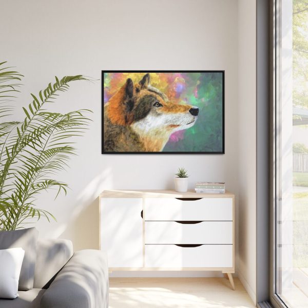 88289-598.jpg Wolf Portrait Framed Canvas
