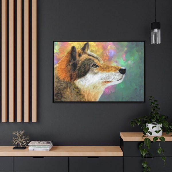 88289-599.jpg Wolf Portrait Framed Canvas