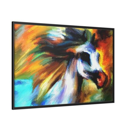 Beautiful Horse Head Framed Canvas
