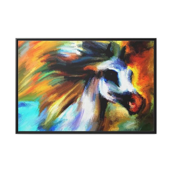 Beautiful Horse Head Framed Canvas