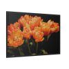 88289-610.jpg A Bouquet of Bright Orange Tulips Framed Canvas