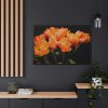 88289-614.jpg A Bouquet of Bright Orange Tulips Framed Canvas