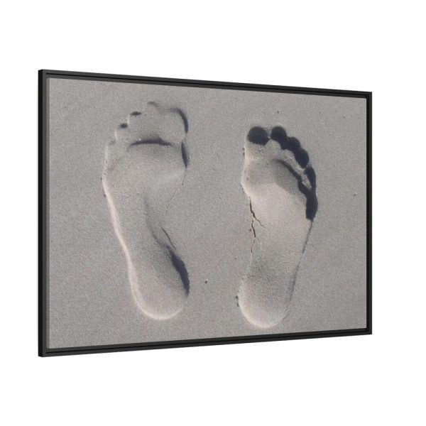 88289-620.jpg Small Footprints in the Sand Framed Canvas