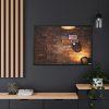 88289-629.jpg Brick Wall with Plate Framed Canvas
