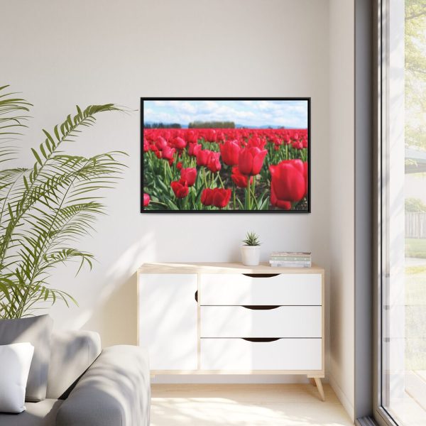 88289-658.jpg Red Tulip Field Framed Canvas