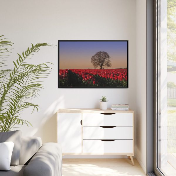 88289-663.jpg Tulips Field Framed Canvas