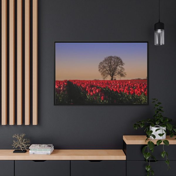88289-664.jpg Tulips Field Framed Canvas