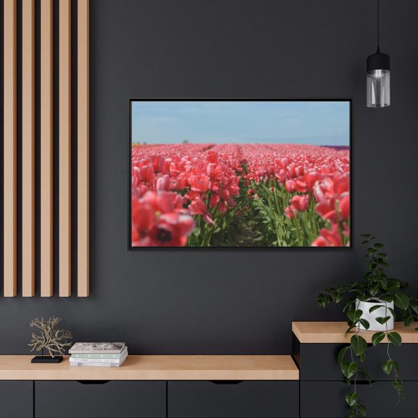 88289-679.jpg Pink Tulip Field Framed Canvas